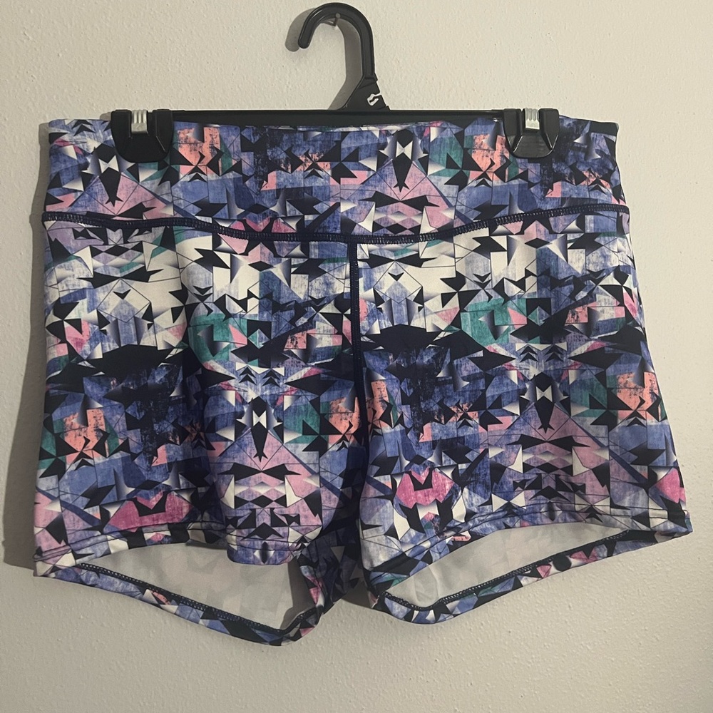 Vibrant Geometric Women's Athletic Shorts